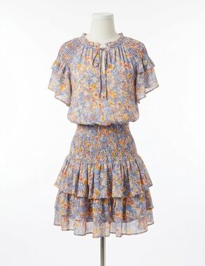 NEW GILNER FARRAR zoe dress in scattered flowers